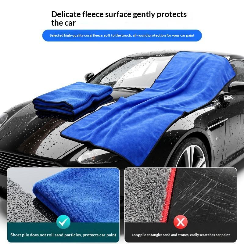 Microfiber Car Drying Towel Super Absorbent - منشفة تجفيف سيارات فائقة الامتصاص، كبيرة