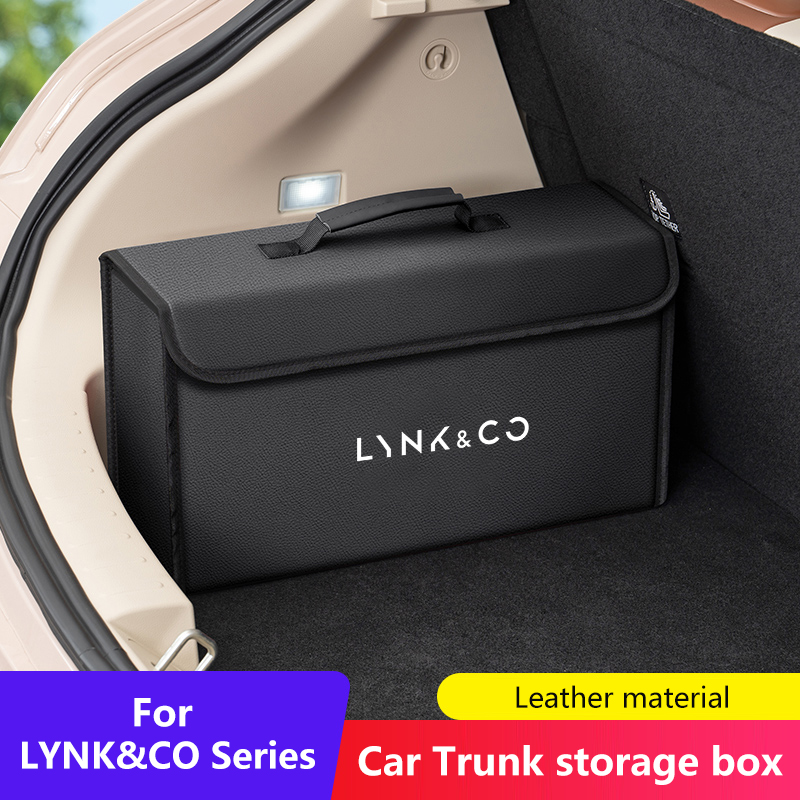 Car Trunk Organizer Foldable Storage Box - صندوق تخزين صندوق السيارة من الجلد