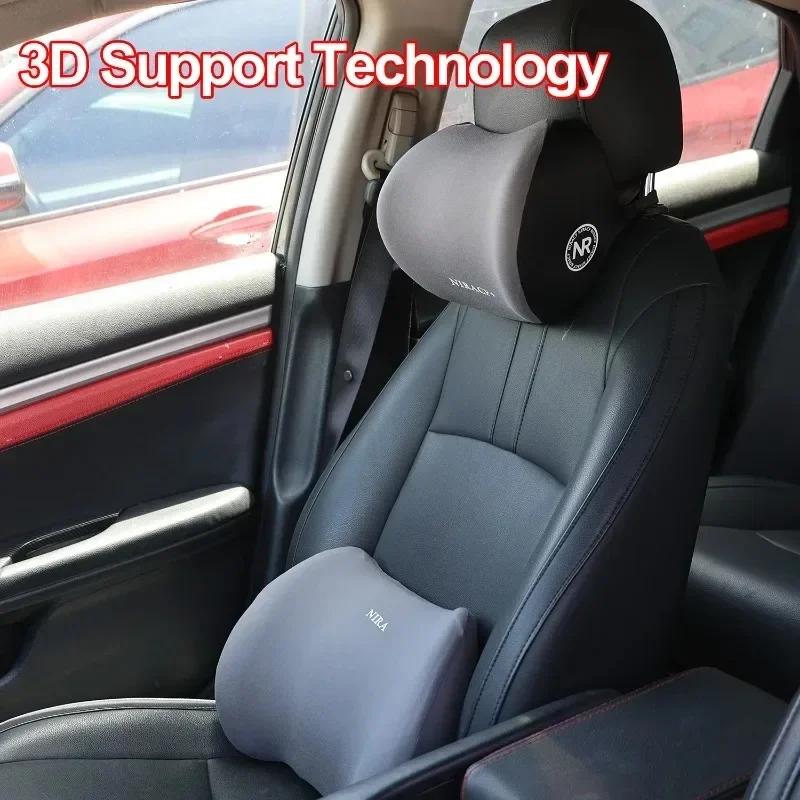 Memory Foam Car Neck Pillow Lumbar Support - وسادة رقبة جديدة للسيارة مصنوعة من