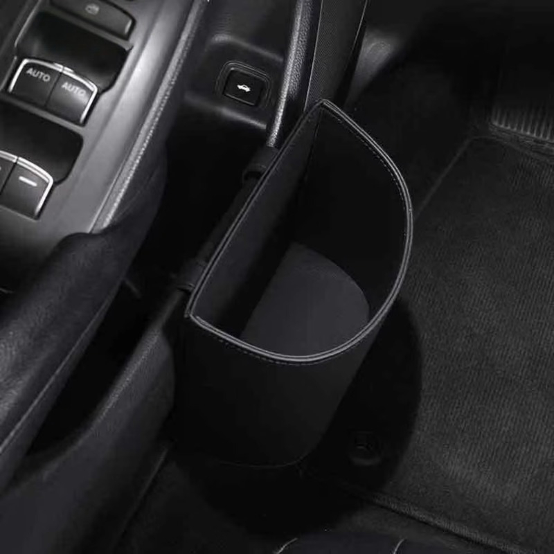 صندوق تخزين متين من الجلد لتعل - مراجعة Waterproof Car Trash Can With Lid وسعره