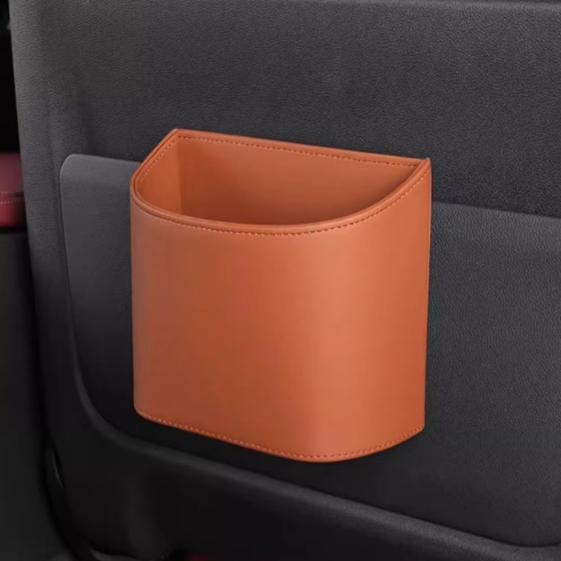 صندوق تخزين متين من الجلد لتعل - مراجعة Waterproof Car Trash Can With Lid وسعره
