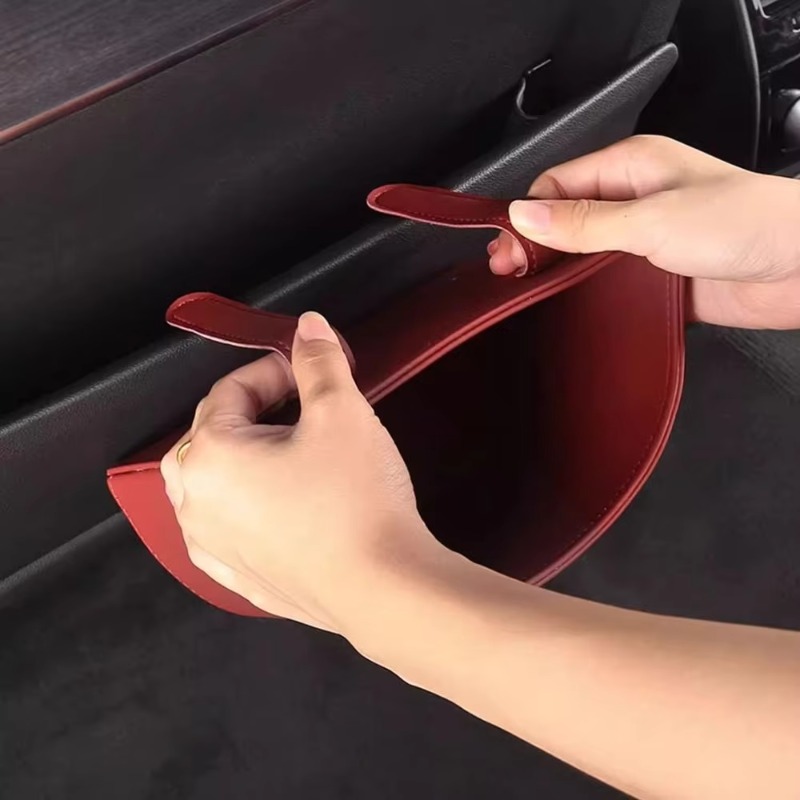 صندوق تخزين متين من الجلد لتعل - مراجعة Waterproof Car Trash Can With Lid وسعره