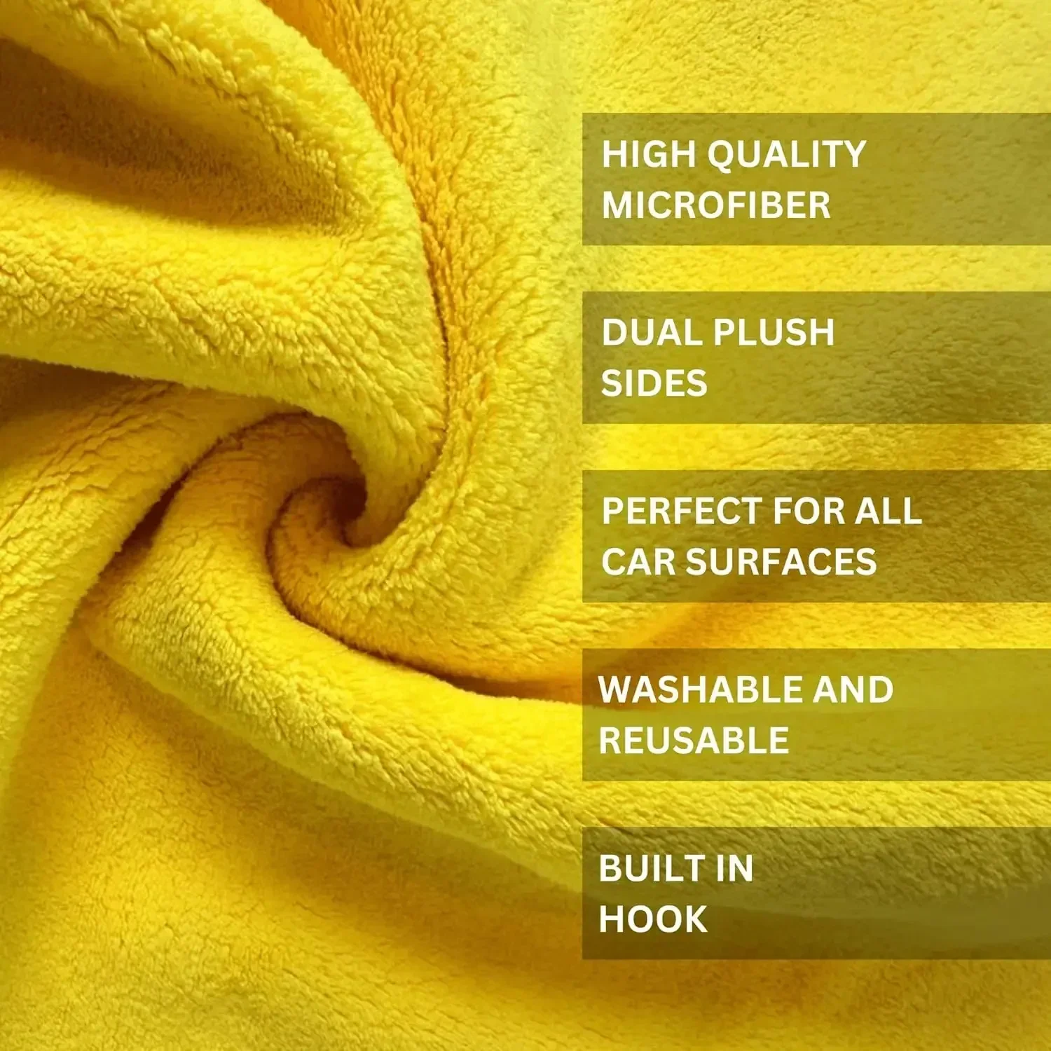 منشفة سيارات من الألياف الدقيق - مراجعة Microfiber Car Drying Towel Super Absorbent وسعره