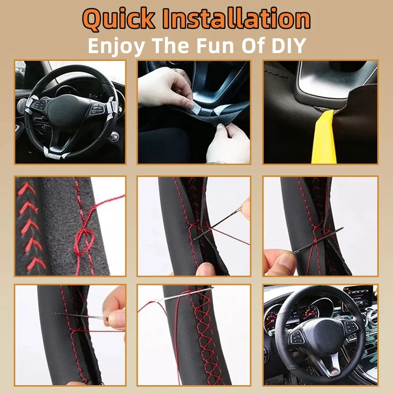 غطاء عجلة قيادة السيارة لسيارة - مراجعة Car Steering Wheel Cover Anti Slip Breathable وسعره