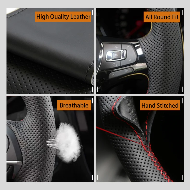 غطاء عجلة قيادة السيارة لسيارة - مراجعة Car Steering Wheel Cover Anti Slip Breathable وسعره