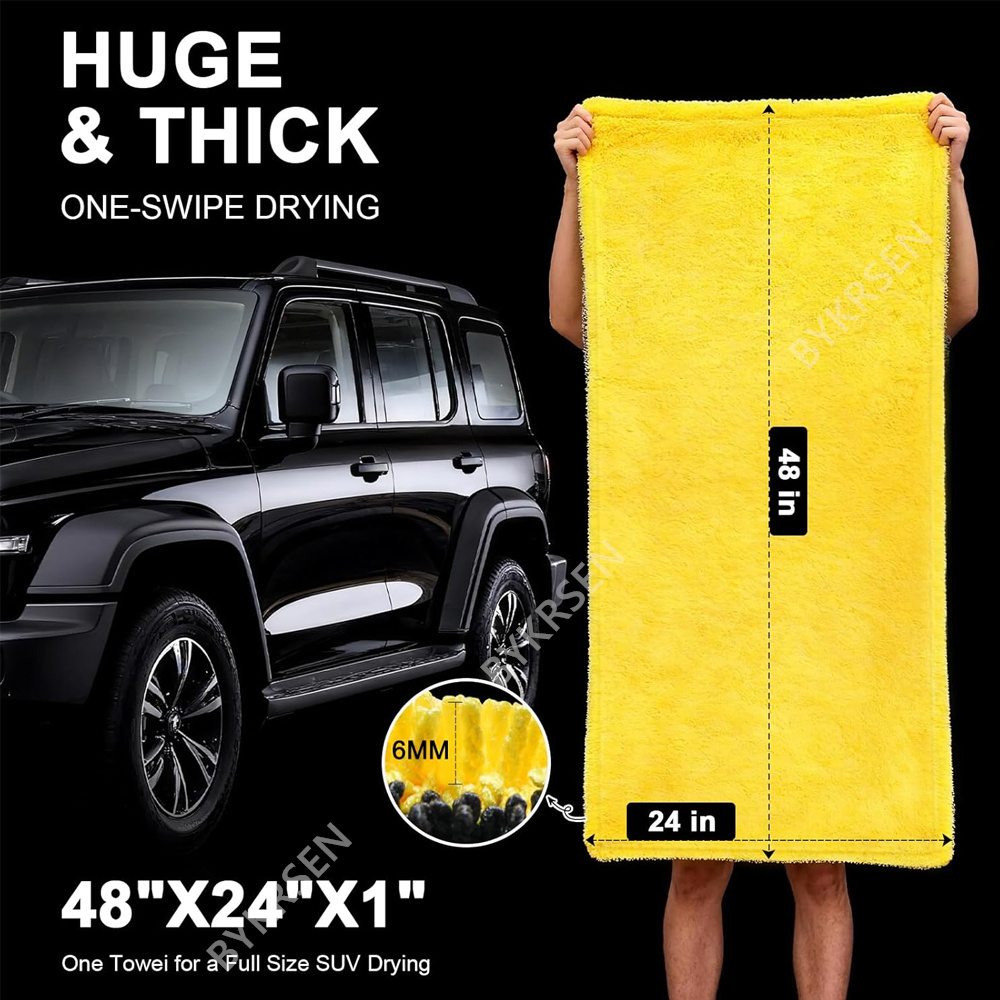 منشفة سيارات من الألياف الدقيق - مراجعة Microfiber Car Drying Towel Super Absorbent وسعره