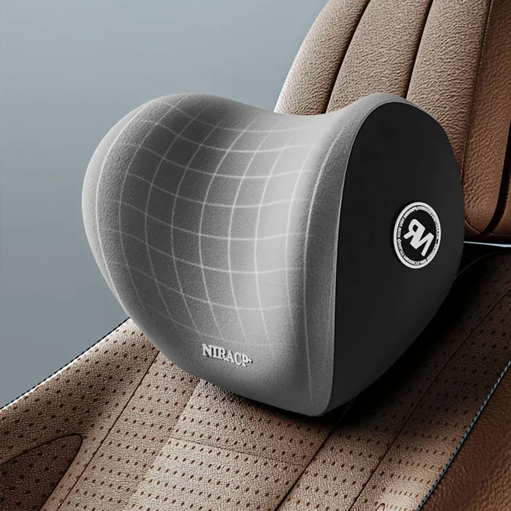 وسادة مقعد سيارة مريحة من الفو - مراجعة Memory Foam Car Neck Pillow Lumbar Support وسعره