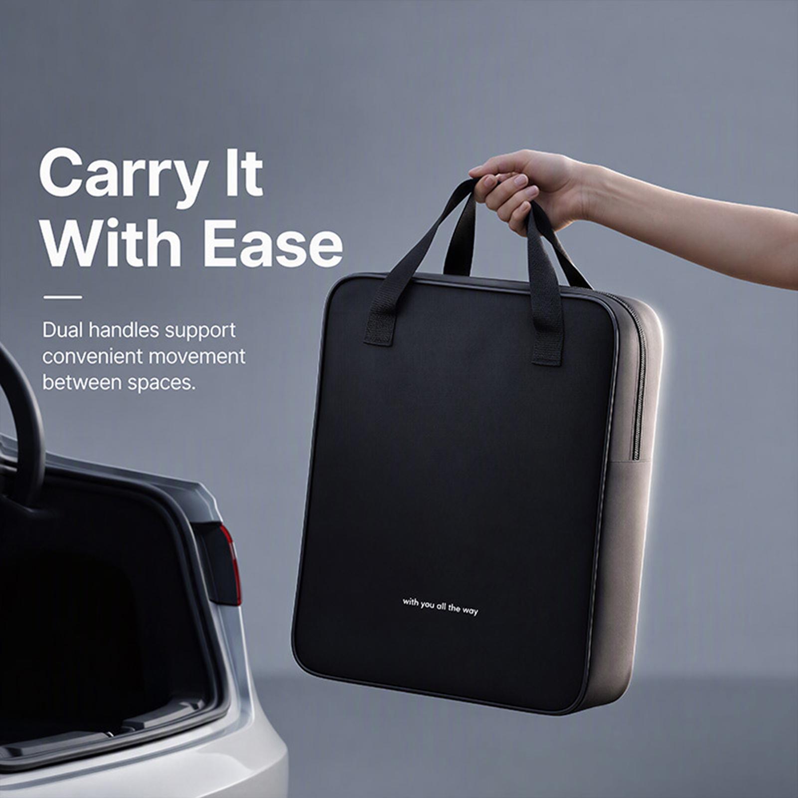 حقيبة تخزين مكنسة السيارة اليد - مراجعة Car Trunk Organizer Foldable Storage Box وسعره