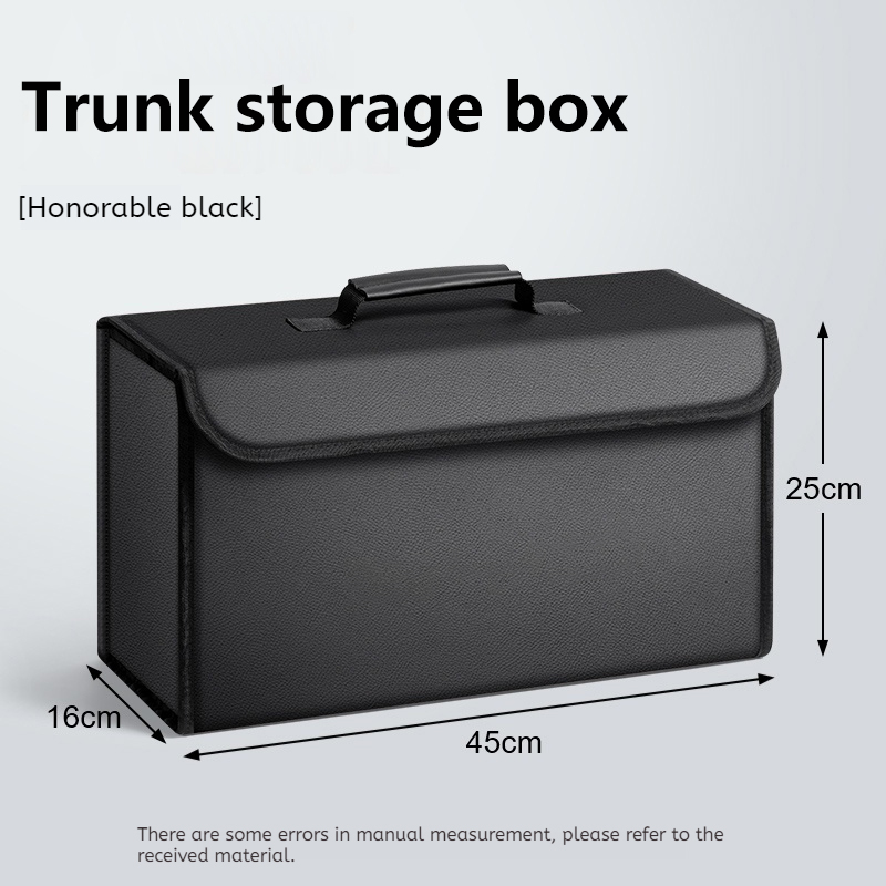 منظم صندوق السيارة الجلدي القا - مراجعة Car Trunk Organizer Foldable Storage Box وسعره