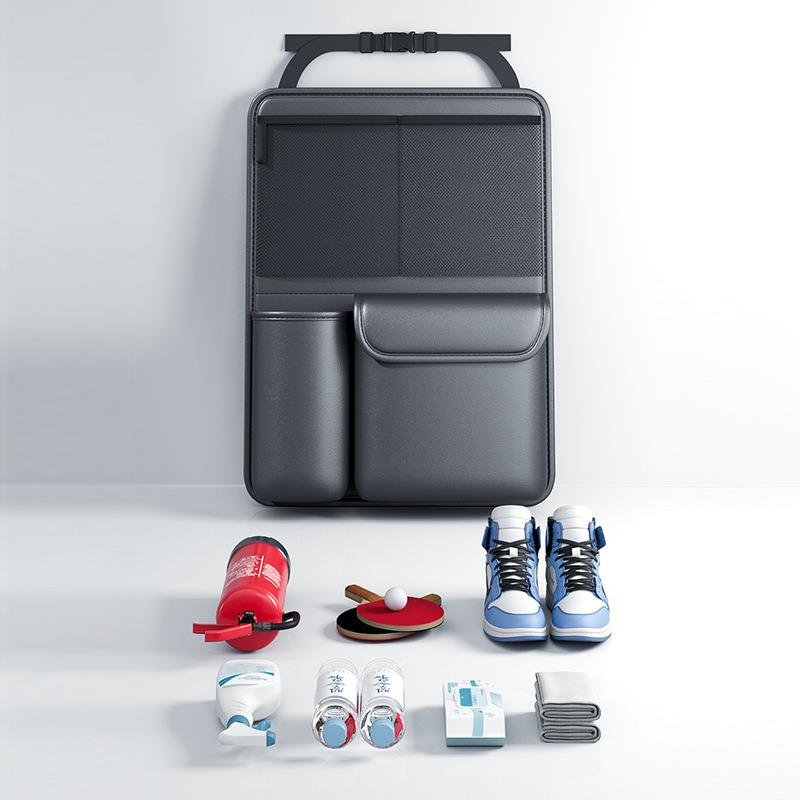 Kcimo بو الجلود سيارة جذع حقيب - مراجعة Car Trunk Organizer Foldable Storage Box وسعره