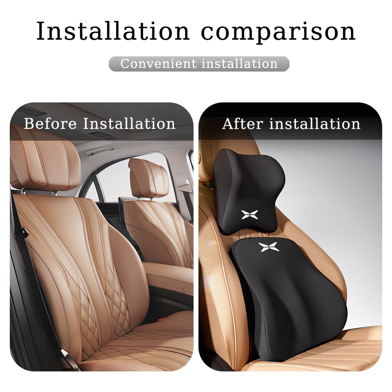 وسادة دعم الرأس والظهر من الفو - مراجعة Memory Foam Car Neck Pillow Lumbar Support وسعره