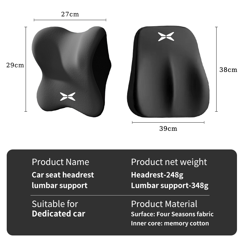 وسادة دعم الرأس والظهر من الفو - مراجعة Memory Foam Car Neck Pillow Lumbar Support وسعره