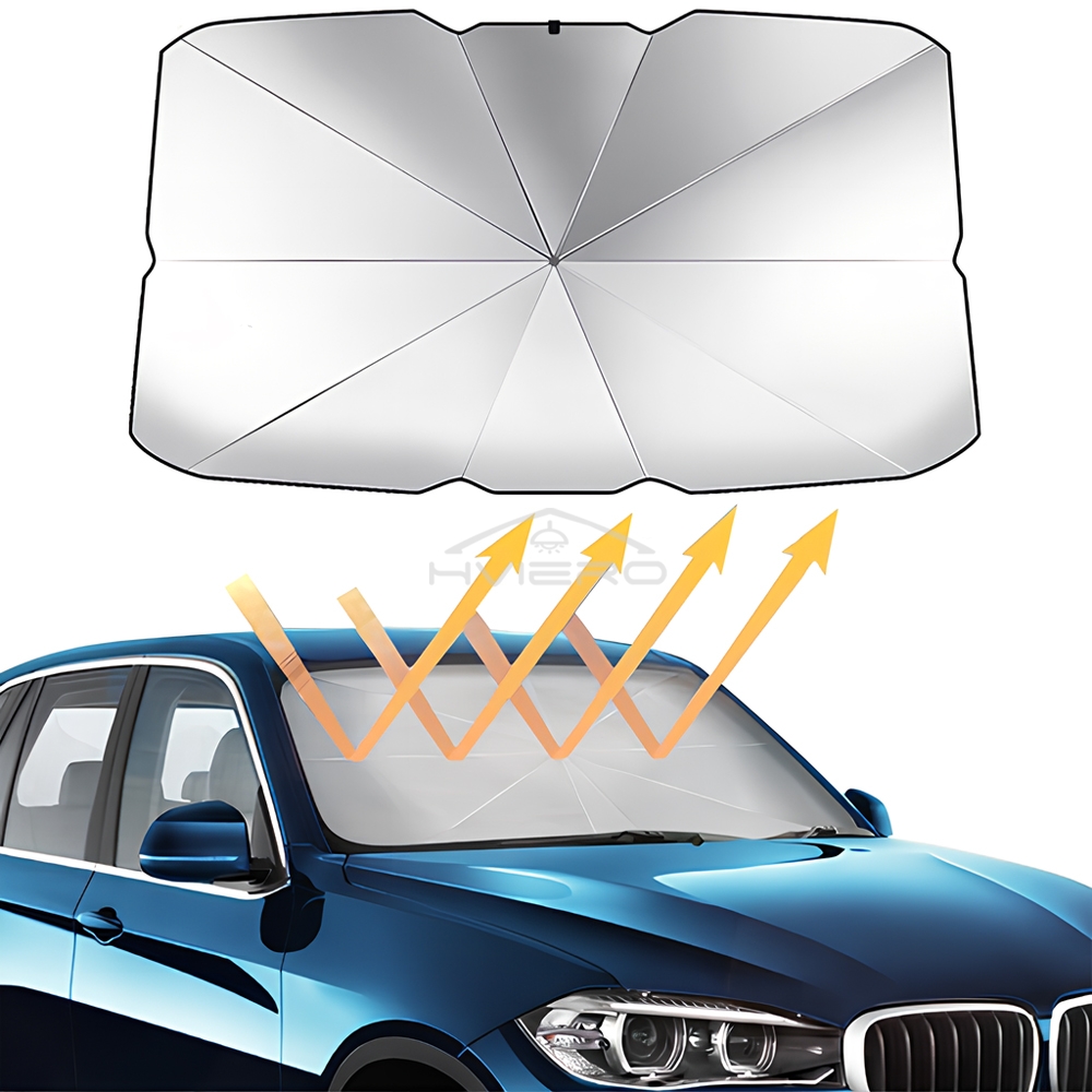 مظلة شمسية متعددة الاستخدامات  - مراجعة Car Sunshade Windshield Umbrella Foldable وسعره