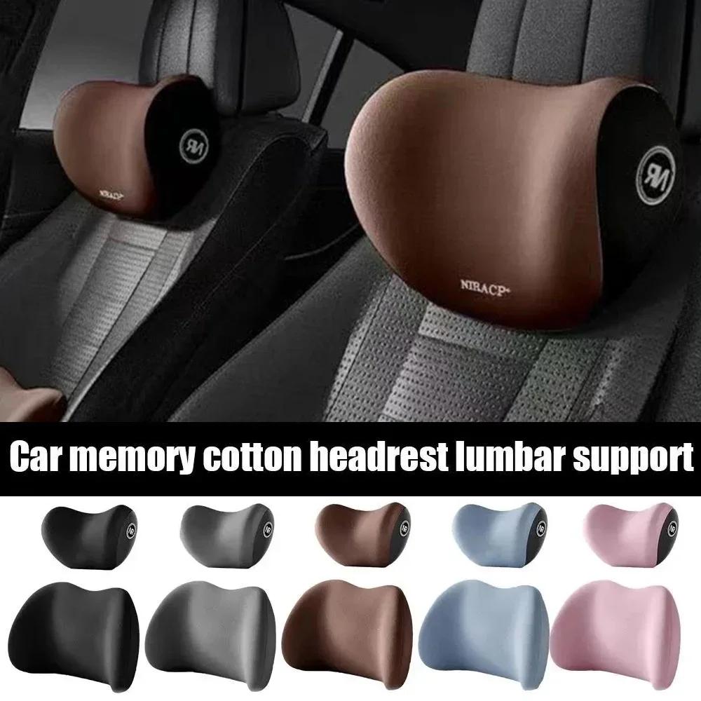 وسادة رقبة جديدة للسيارة مصنوع - مراجعة Memory Foam Car Neck Pillow Lumbar Support وسعره